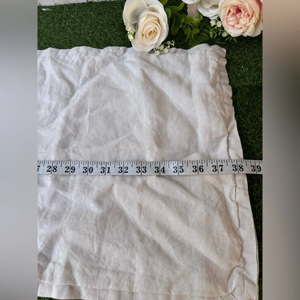 Coyuchi 100% Organic Linen Made in Portugal pillowcase size 38” X 15” One Only